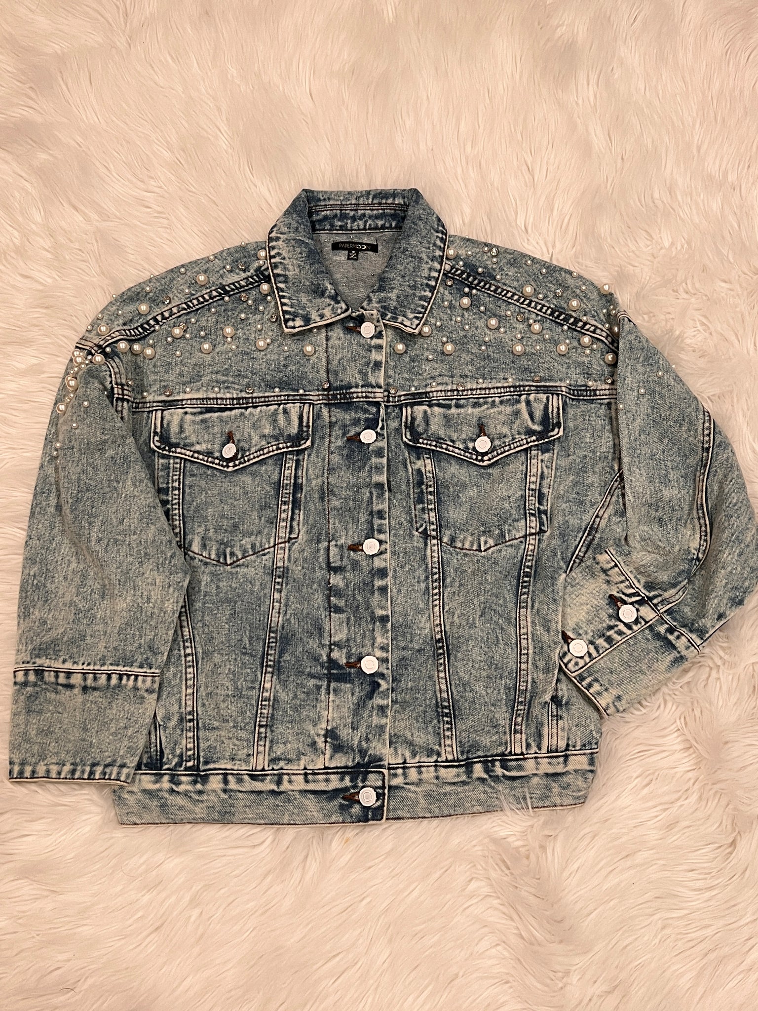 EVAE MOB American Hot Diamond Denim Coat