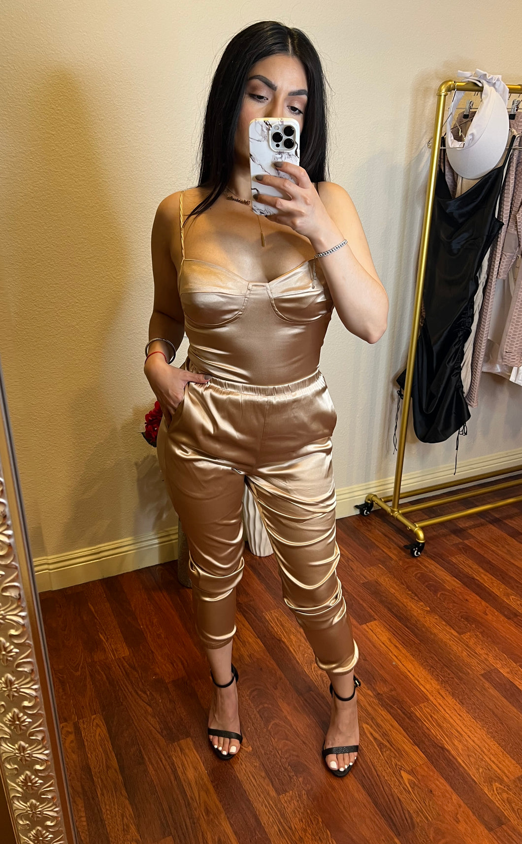 Kim Satin Jogger Pants